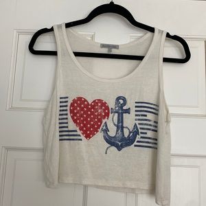LOVE Patriotic Crop Top